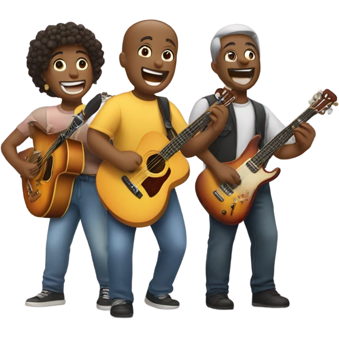 People jamming emoji