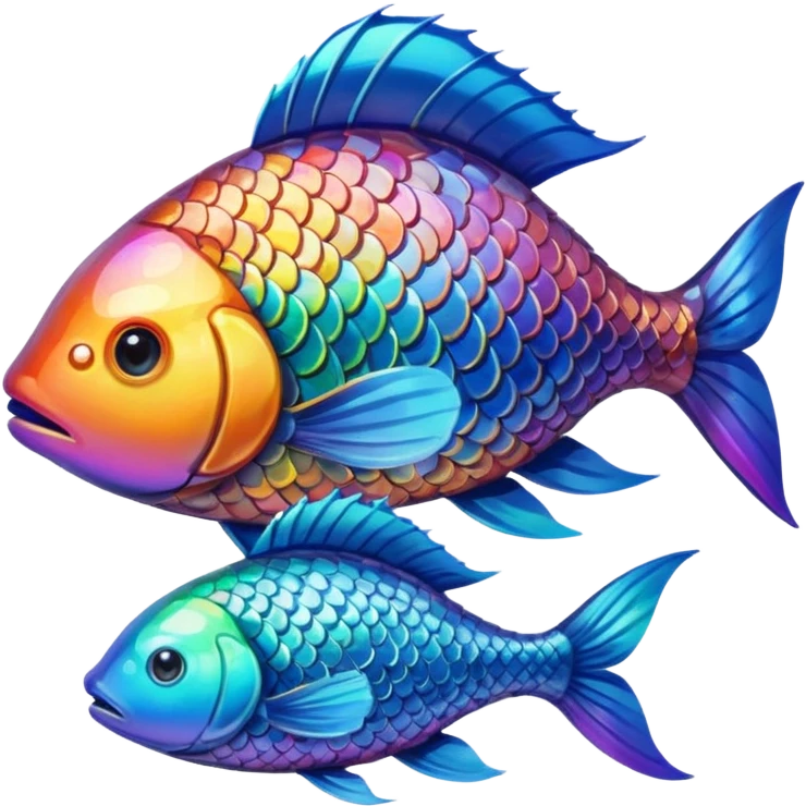 Fish rainbow emoji
