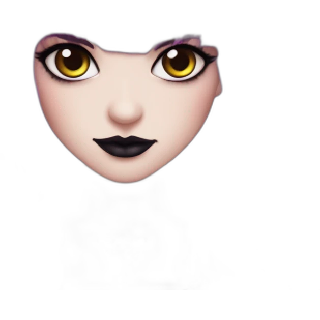 Elissabat-lightpinkskin-with-bangs-long-hair-dark-plumpurple-and-black-vampire-goth-makeup-pinkeyes-romanticgothcloses- emoji