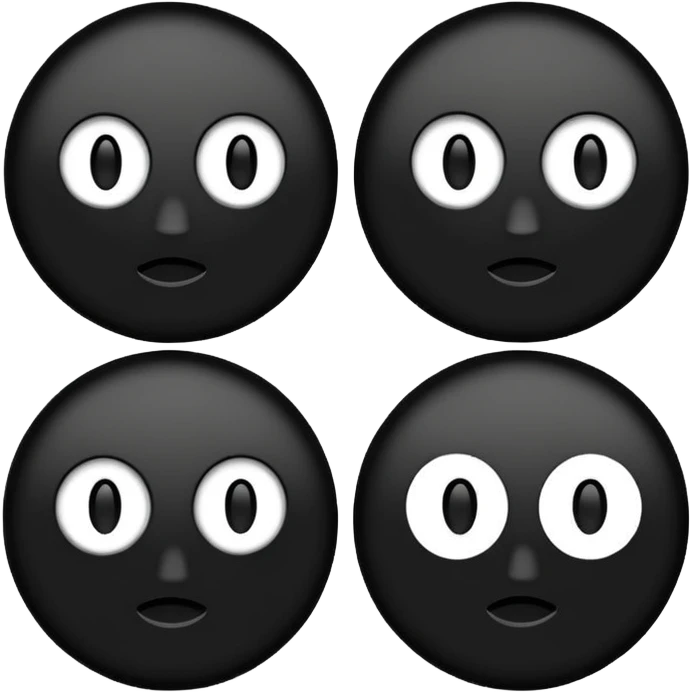 Make to round circles and one long line emoji