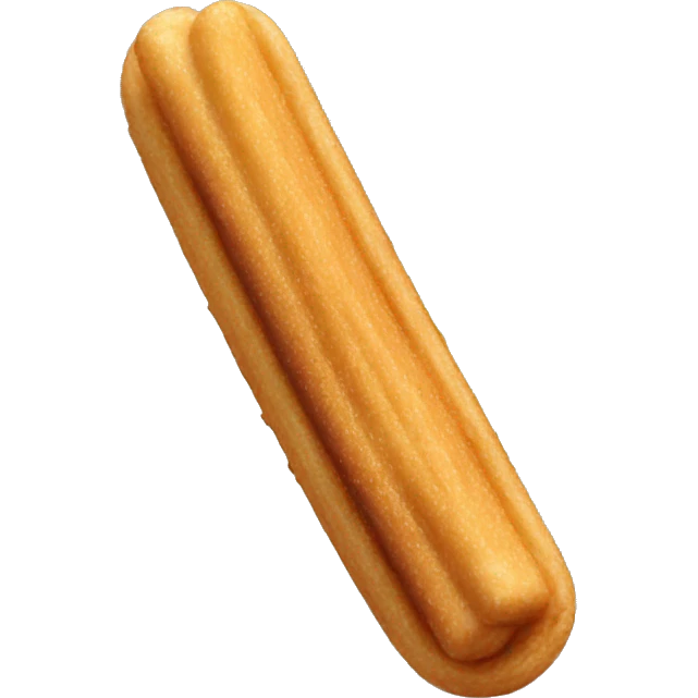 Dipped chocolate churro emoji