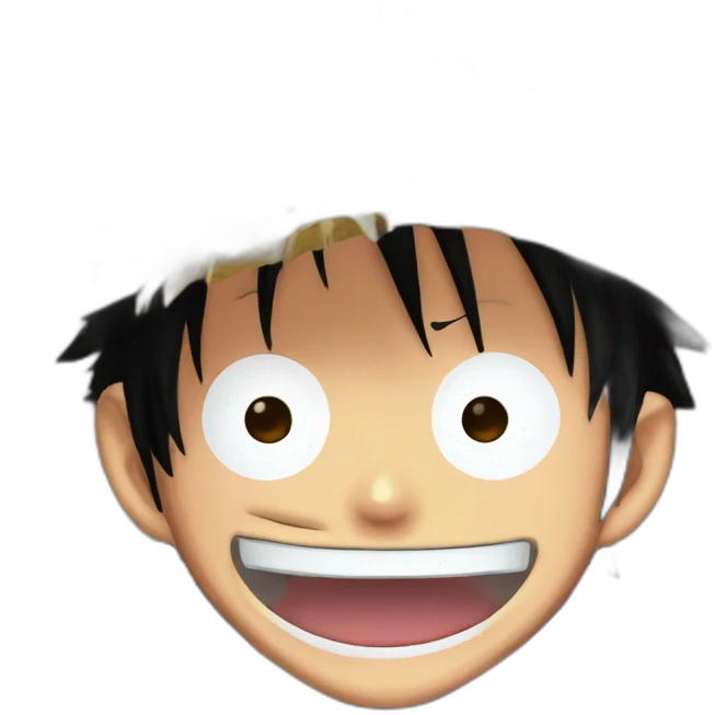 Monkey De Luffy Gum Gum Pistol emoji