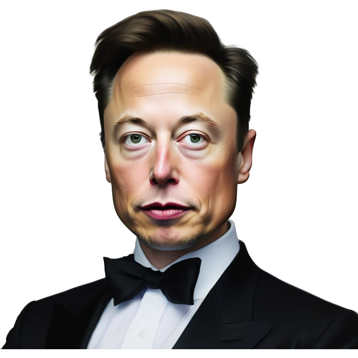 Serene Elon Musk with jewelry in Uncle Scrooge style, oil paint, mysterious eyes, intricate lips, masterpiece portrait, beautiful, desirable, logical emoji