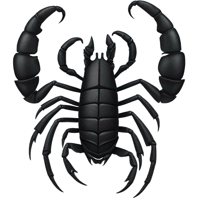 Gothic black scorpion emoji