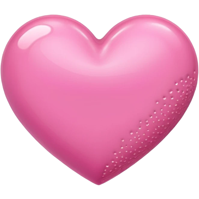 a pink heart with different styles emoji