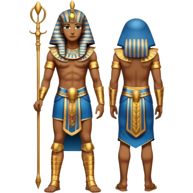 fullbody ancient Egyptian soldier emoji
