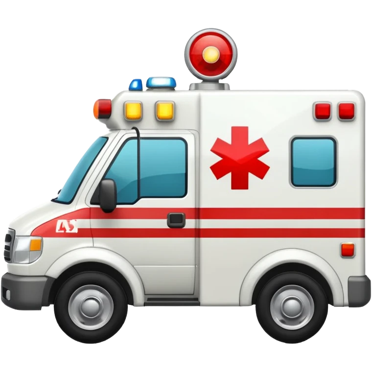 carro de emergencia  emoji