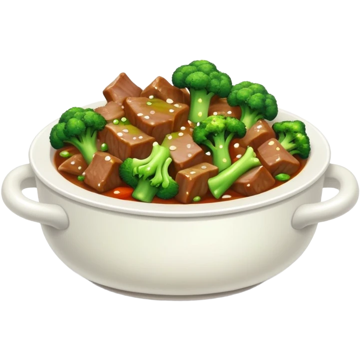 Beef and broccoli emoji