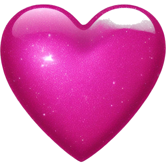 hot pink glittery heart emoji