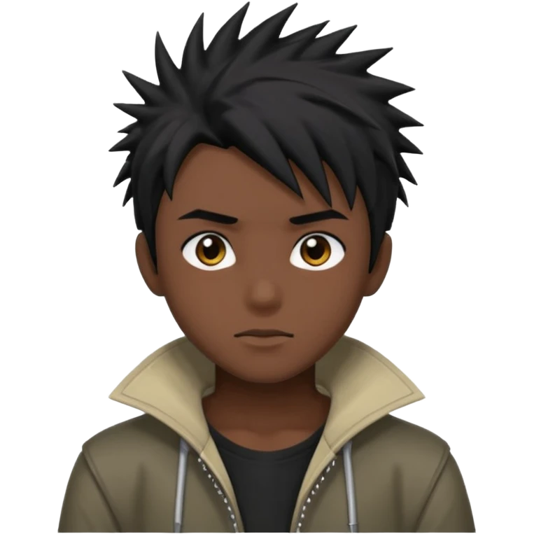 Anime boy dark emoji