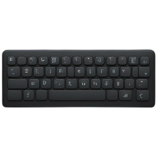 Black Keyboard emoji