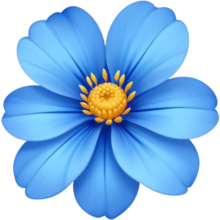 Blue flower emoji