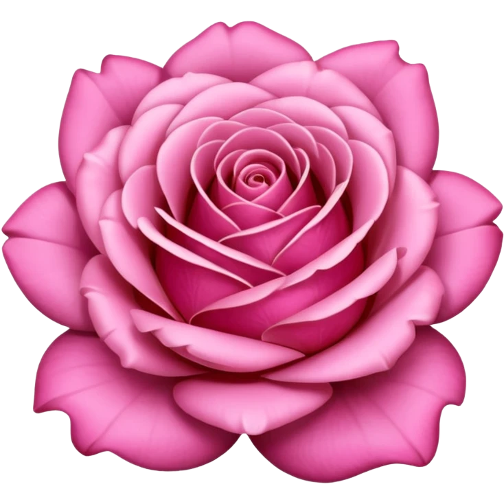 Pink rose emoji