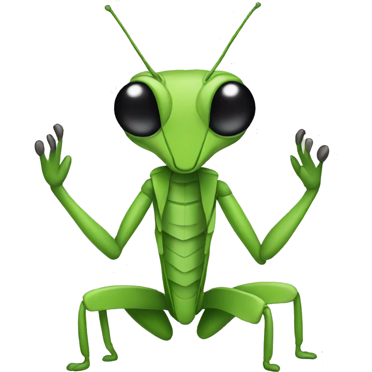 a smart mantis emoji