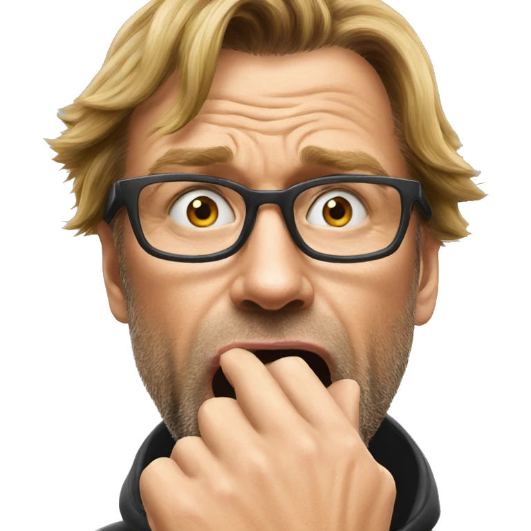Klopp biting nails emoji