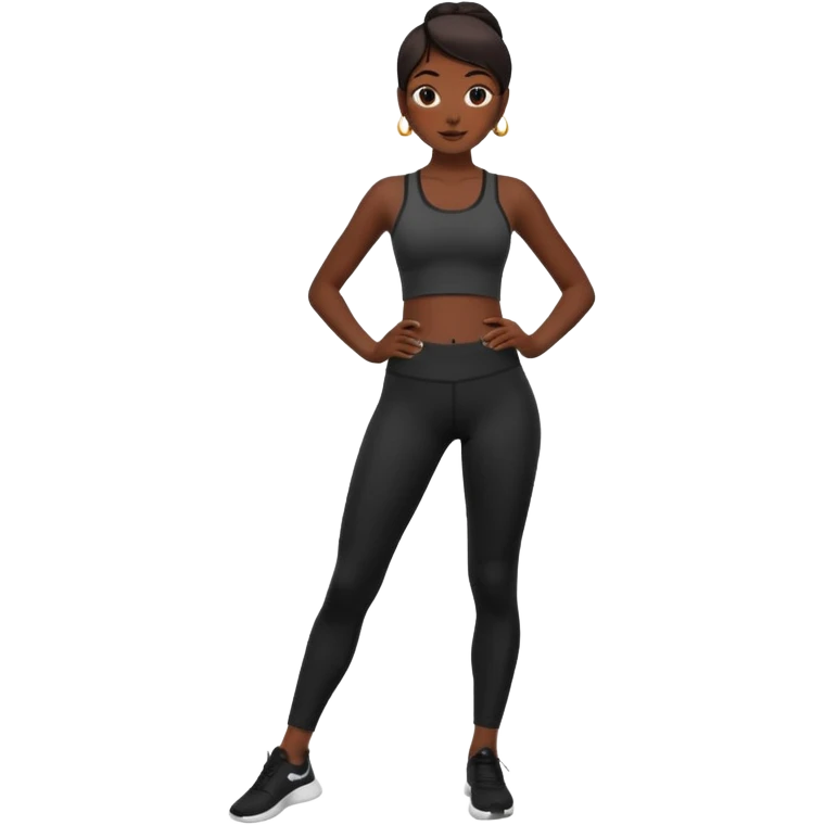 legging noir forme ronde emoji