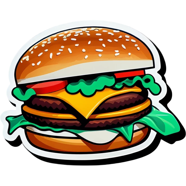 Hamburger with double cheese  emoji