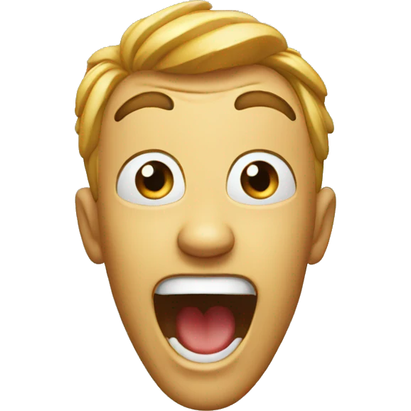 Amazed happy emoji