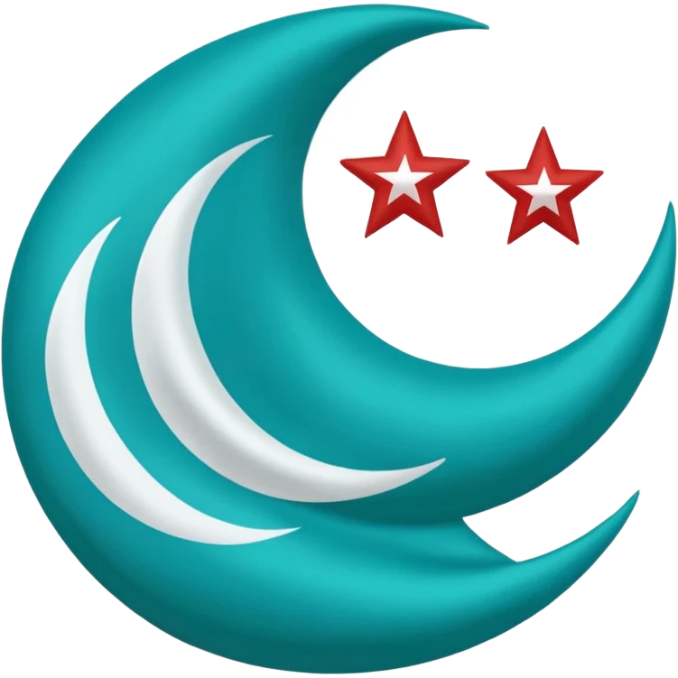 Turkuaz renginde türk bayrağı yapar mısın. Bayrak. I want to flag. 🇹🇷 Like this but turquoise. İt's must be turquoise. İt's just emoji  emoji