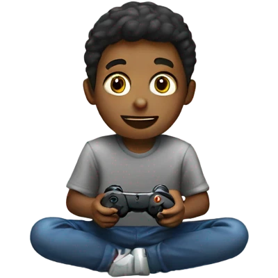 Boy playing video games emoji