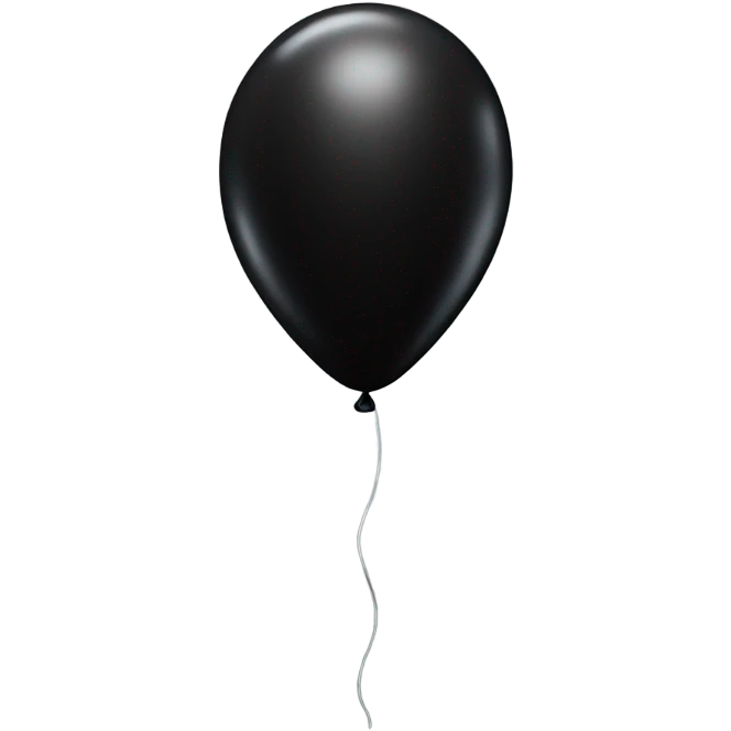 Black ballon  emoji