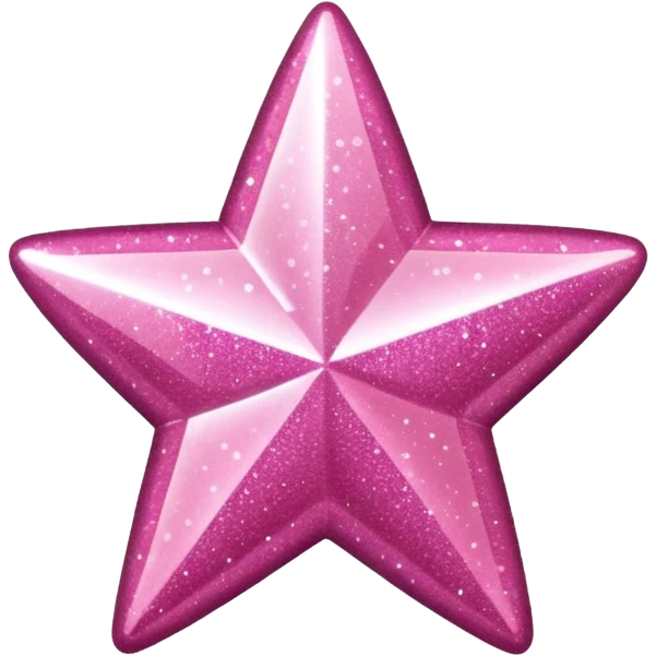 Pink Glitter Star Heart emoji