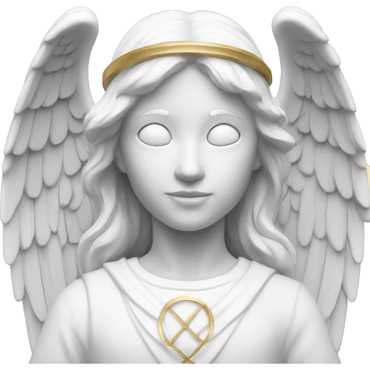  white angel statue emoji
