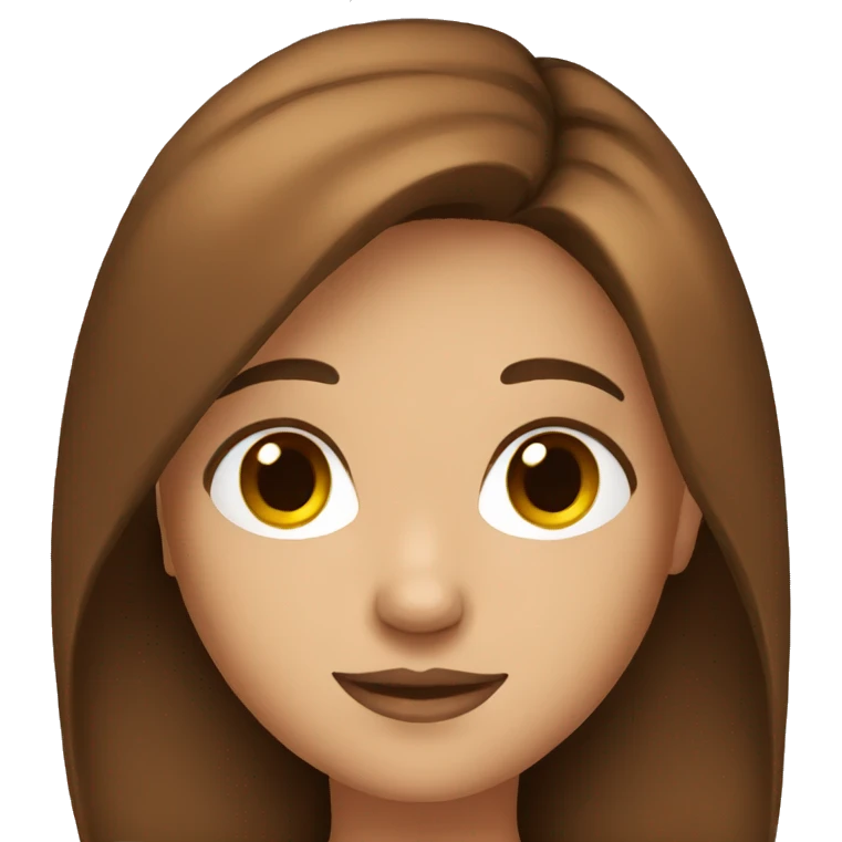 Brown haired girl emoji