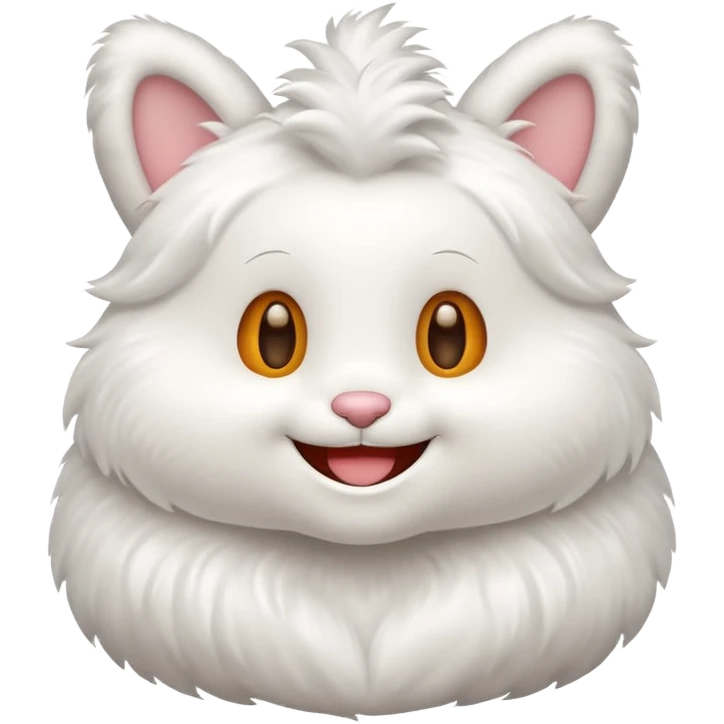 Labubu smiling character with a big smile emoji