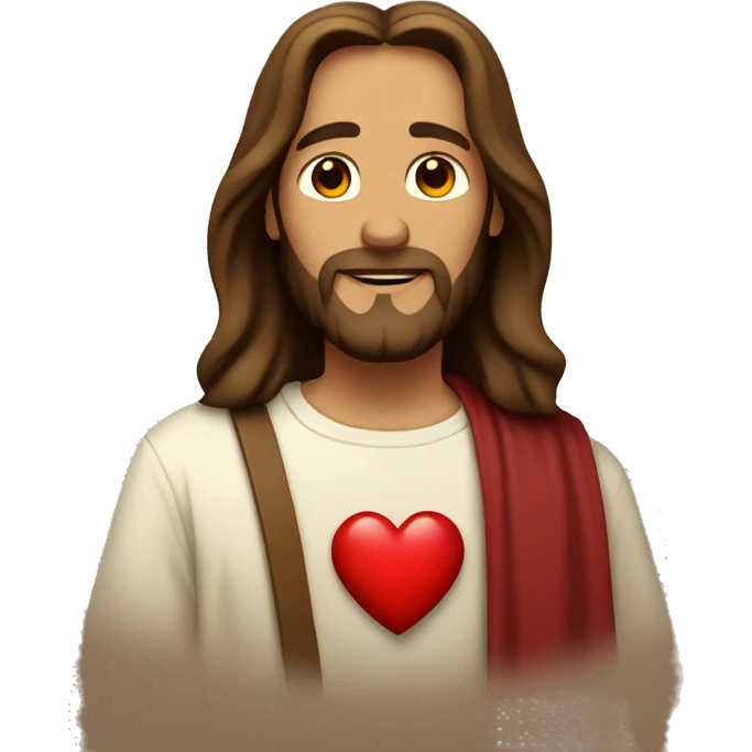 Jesus with heart  emoji