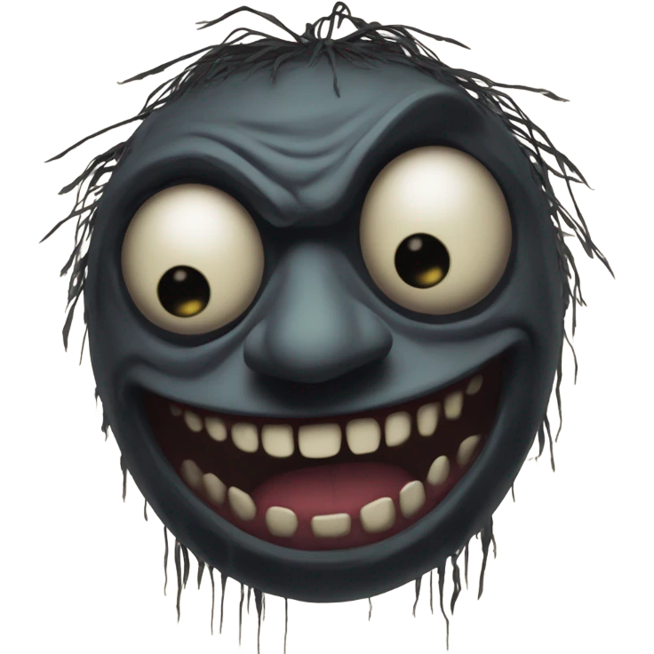 Scary puppet emoji