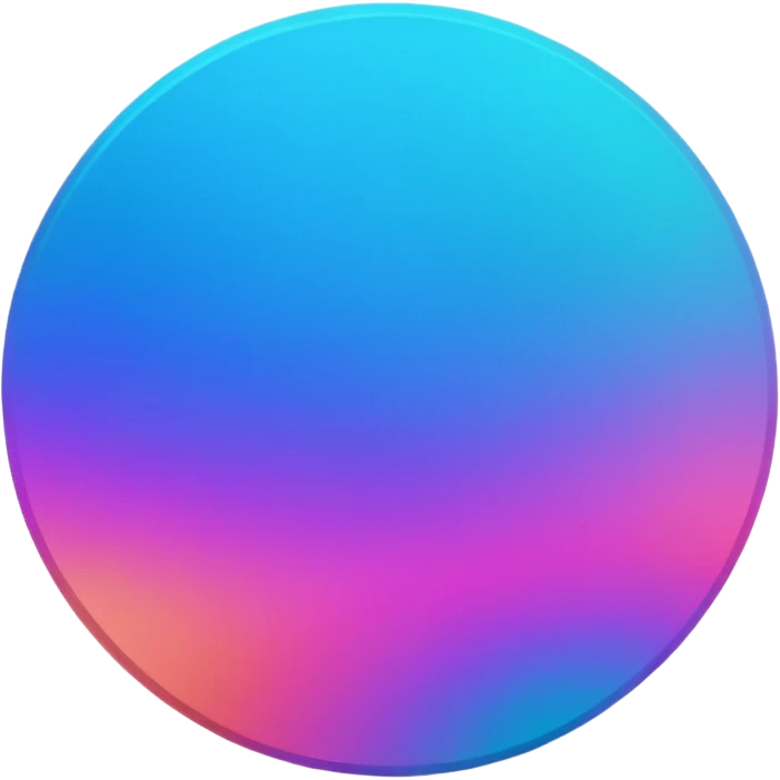 
coin color in in gradient of turquoise, blue, pink, purple, and coral metal texture
Rotate coin 90 degree  3d effect emoji