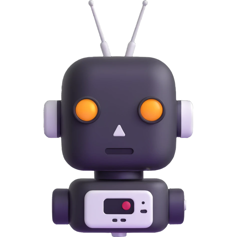 robot head with antenna emoji