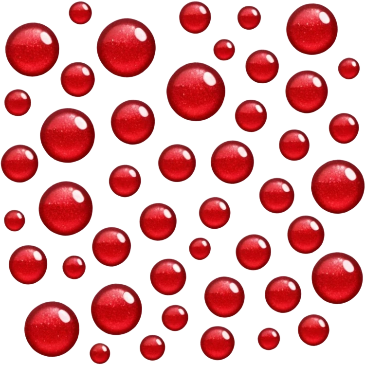red glitter chat emoji
