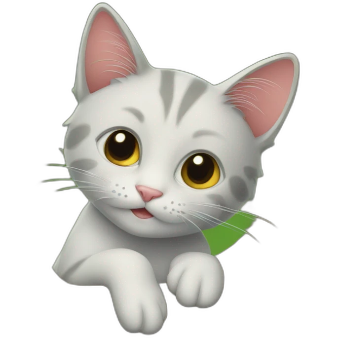 A cat in a tree emoji