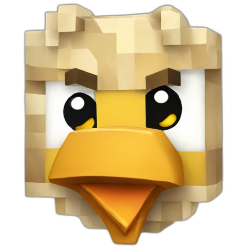 Minecraft chicken emoji