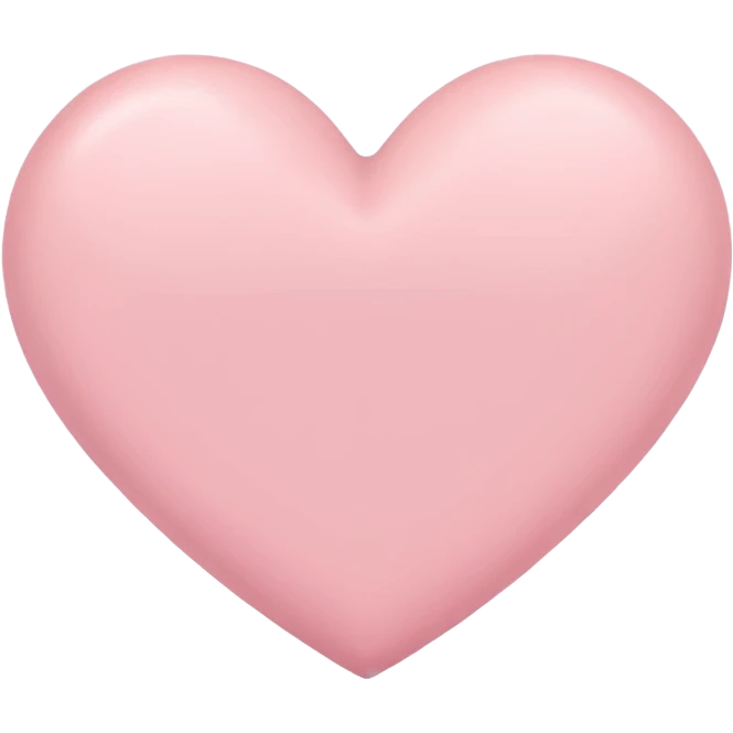 pastel pink heart emoji