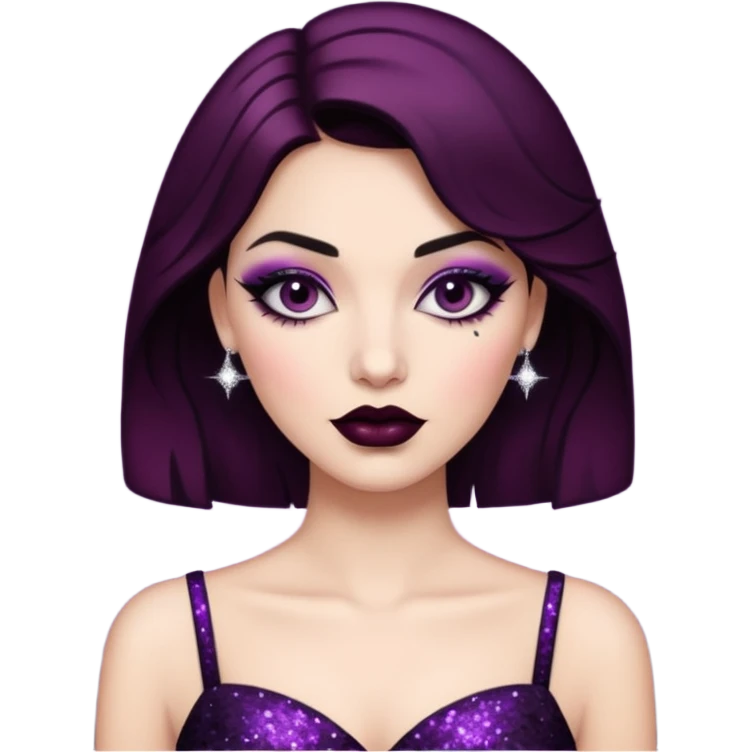 Glitter noir darling emoji
