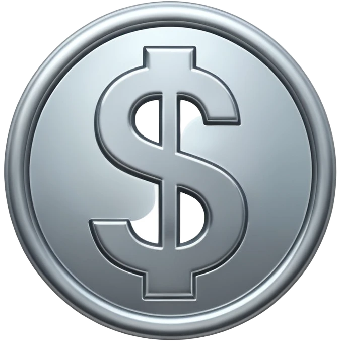 $ dollar metal symbol emoji