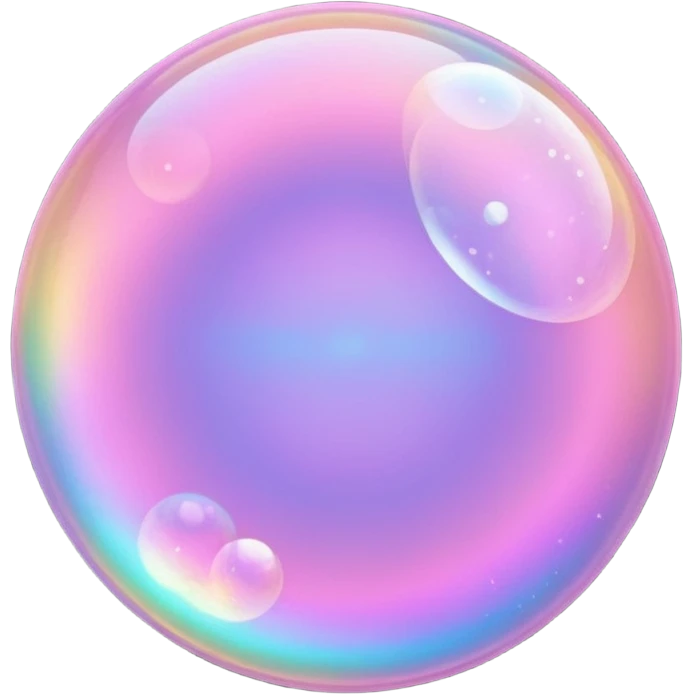 pink sparkling bubble emoji