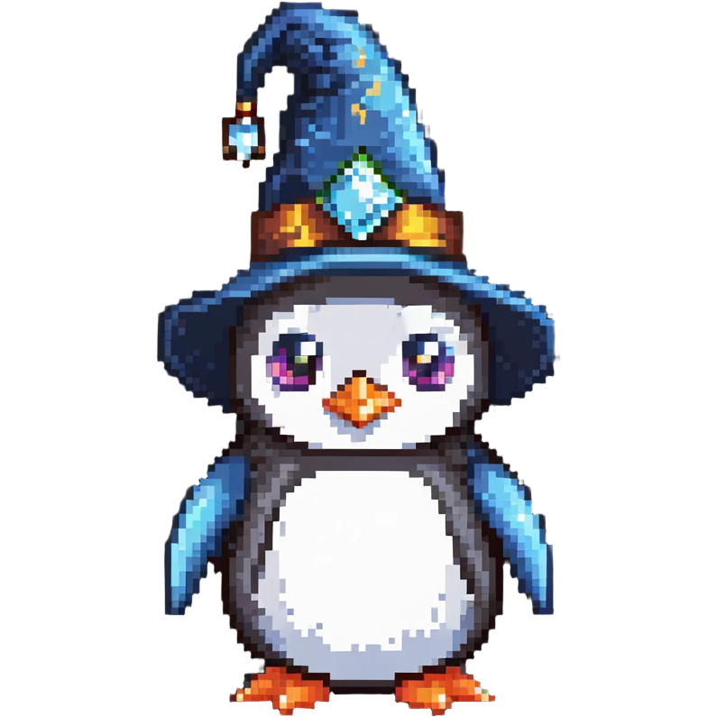 penguin wizrad emoji
