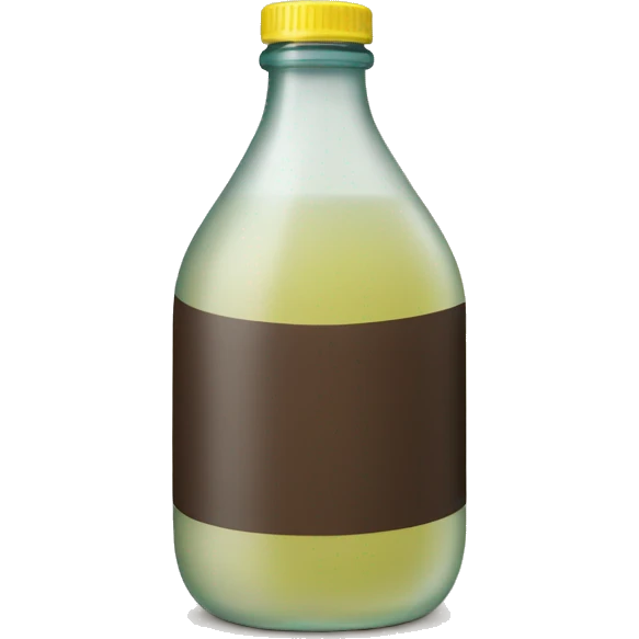 liquid exfolliating bottle with label emoji