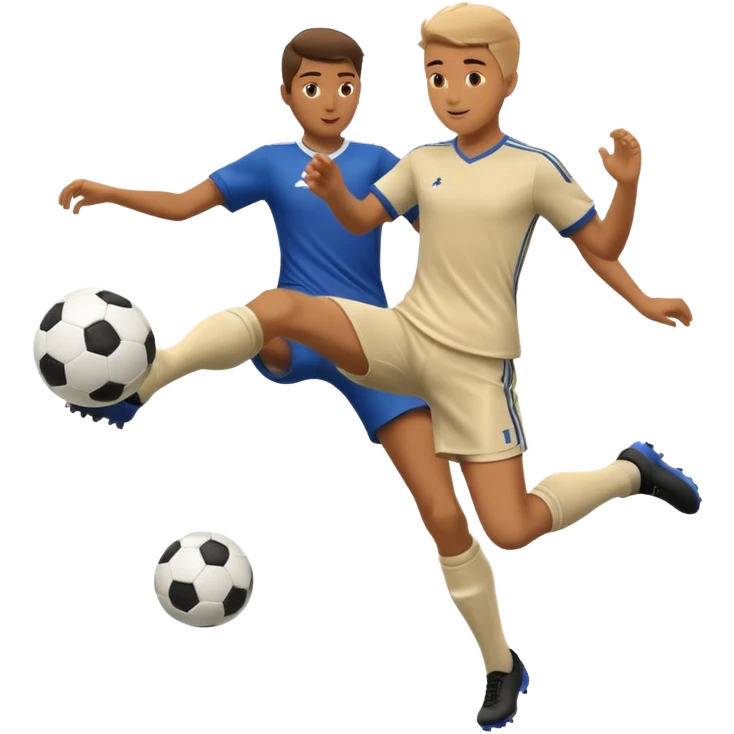 Can you generate an Apple style emoji of a Rabona soccer shot. Just show the legs emoji