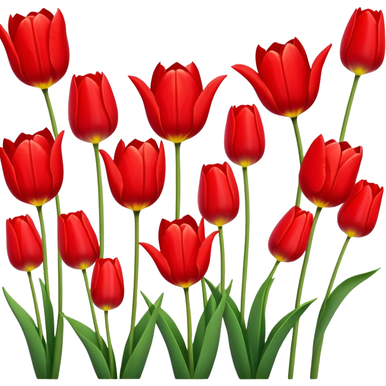 Tulips emoji