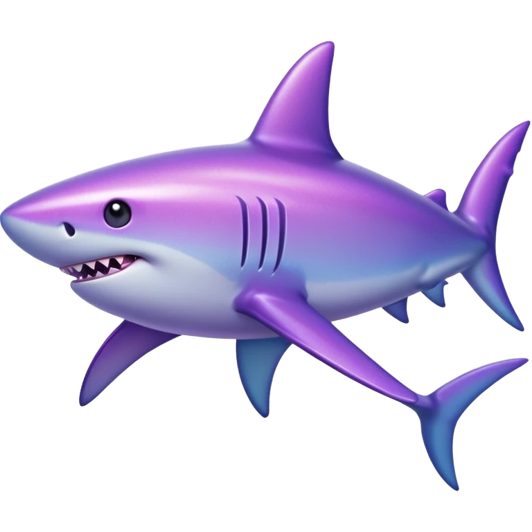Sparkly Purple Shark emoji