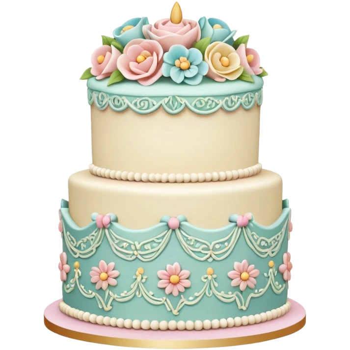 Vintage Cake Lambeth Decoration emoji