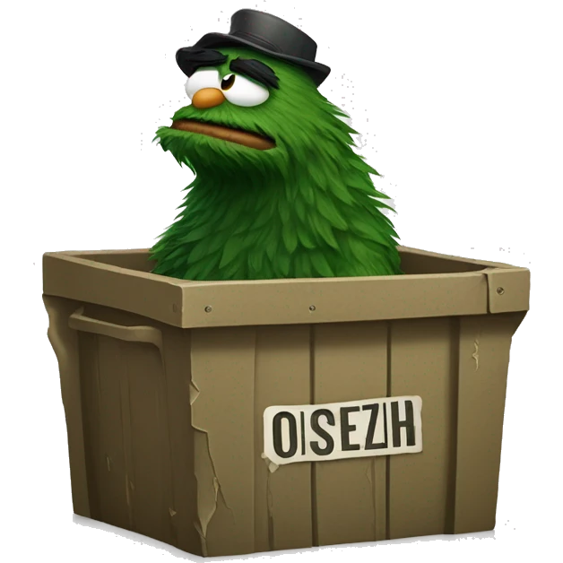 Oscar the Grouch Disney Villain:
Sir Grizzle
A green, surly noble who resides in a decaying manor filled with junk, Sir Grizzle is a master of manipulation and keeps people at bay with his vile personality. Obsessed with collecting garbage, emoji