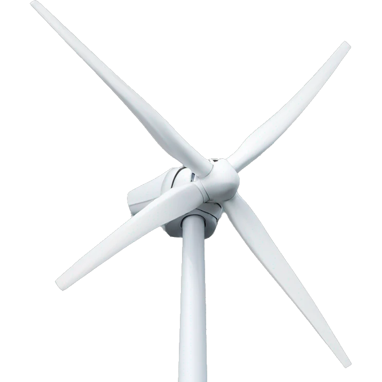 photorealistic Wind turbine emoji
