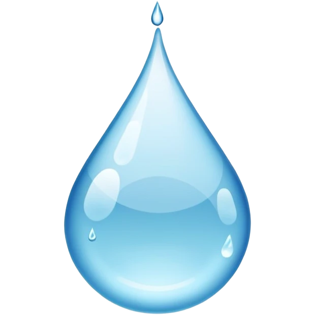 water droplet with a prohibition sign emoji