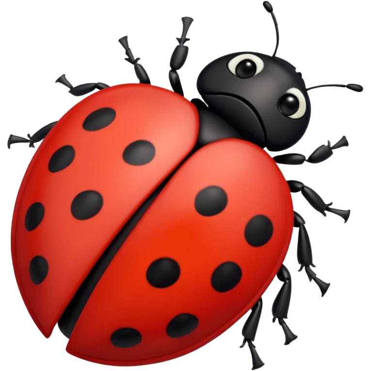ladybug but the black dots are black hearts emoji